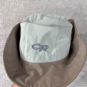Outdoor Research Seattle Sombrero‎ GORE-TEX Rain Hat Khaki Grey Small 82130
